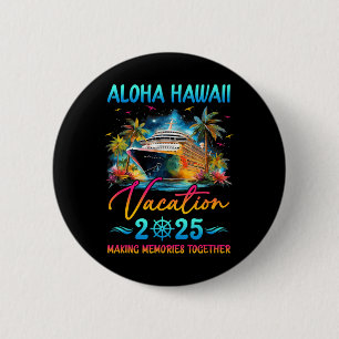 Aloha Hawaii Family Vacation 2025 Matching Group S 6 Cm Round Badge