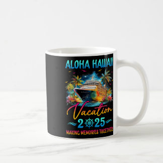Aloha Hawaii Family Vacation 2025 Matching Group S Coffee Mug