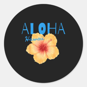 Aloha hawaii from the island - feel the aloha classic round sticker