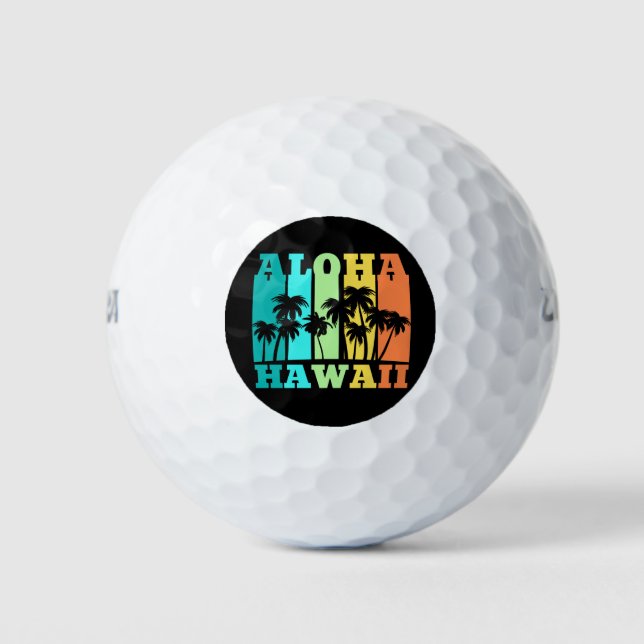 Aloha Hawaii Golf Balls (Front)