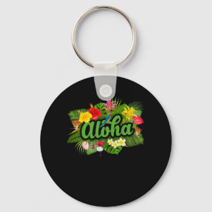 Aloha Hawaii Hawaiian Island Key Ring