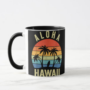 Aloha Hawaii Hawaiian Island Shirt Palm Beach Surf Mug