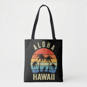 Aloha Hawaii Hawaiian Island Shirt Palm Beach Surf Tote Bag