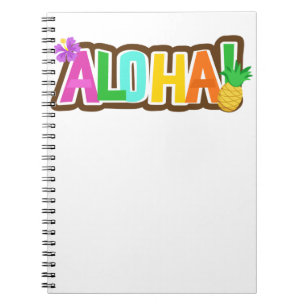 Aloha Hawaii Hawaiian Island Surfing Tropical Notebook