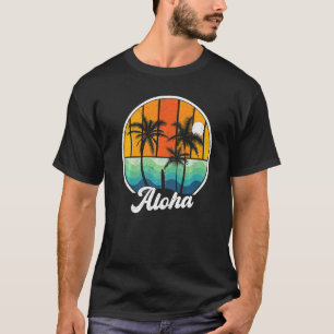 Aloha Hawaii Hawaiian Island Women Boys Girls Sur T-Shirt