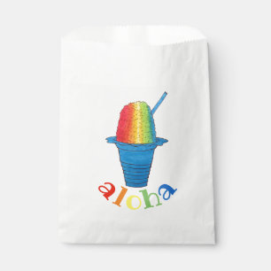 ALOHA Hawaii Hawaiian Rainbow Shave Shaved Ice Favour Bag