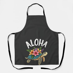 Aloha Hawaii Hawaiian-Shirt Turtle Hibiscus Kids G Apron
