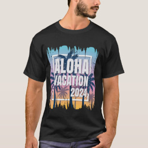 Aloha Hawaii Hawaiian Vacation 2024 Matching Famil T-Shirt