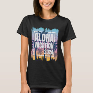 Aloha Hawaii Hawaiian Vacation 2024 Matching Famil T-Shirt