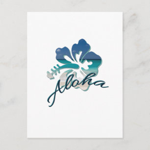 Aloha Hawaii Hibiscus Flower Postcard