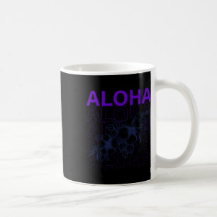 Aloha Hawaii Holiday Surfing Beach Tropical Hibisc Coffee Mug