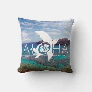 Aloha Hawaii Honu Turtle Cushion