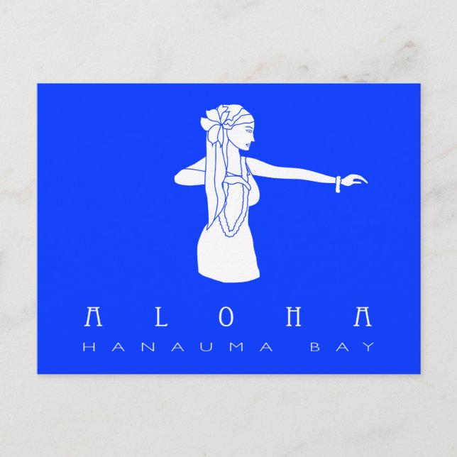 Aloha Hawaii Hula Dancer Postcard (Front)