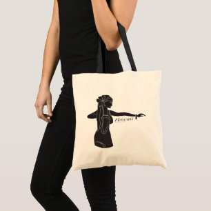 Aloha Hawaii Hula Dancer Tote Bag