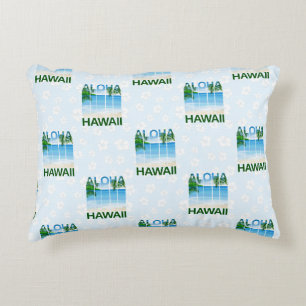 Aloha Hawaii Island Summer Beach Decorative Cushion