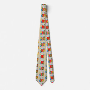 Aloha Hawaii Island Surfing Tie