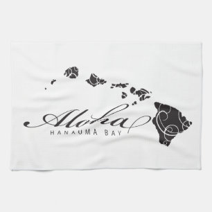 Aloha Hawaii Islands Tea Towel