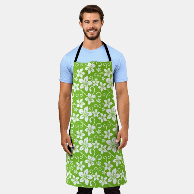 ALOHA HAWAII (LIME) APRON (Worn)