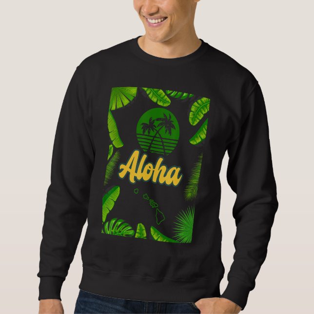 ALOHA HAWAII  MEN WOMEN KIDS SWEATSHIRT (Front)