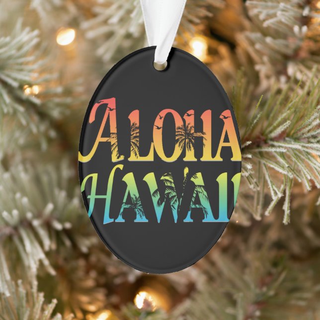 Aloha Hawaii Ornament (Tree)