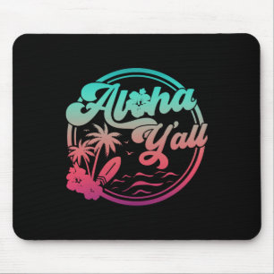 Aloha Hawaii Palm Tree Tropical Hawaiian Island Be Mouse Pad