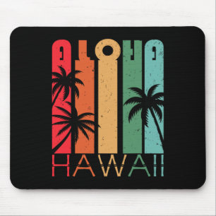 Aloha Hawaii Palm Tree Tropical Hawaiian Island Lo Mouse Pad
