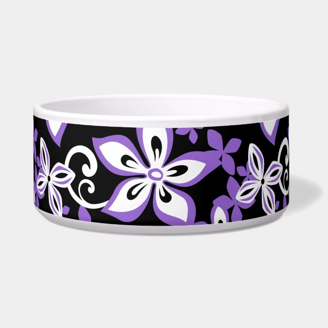 ALOHA HAWAII PATTERN BLACK/PURPLE (Front)