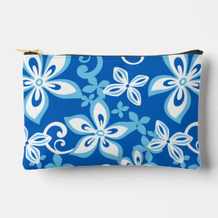 ALOHA HAWAII PATTERN IN BLUE x 2 Accessory Pouch