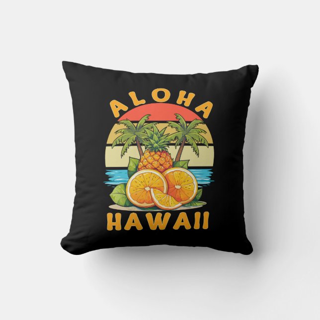 Aloha Hawaii Pineapple Cushion (Front)