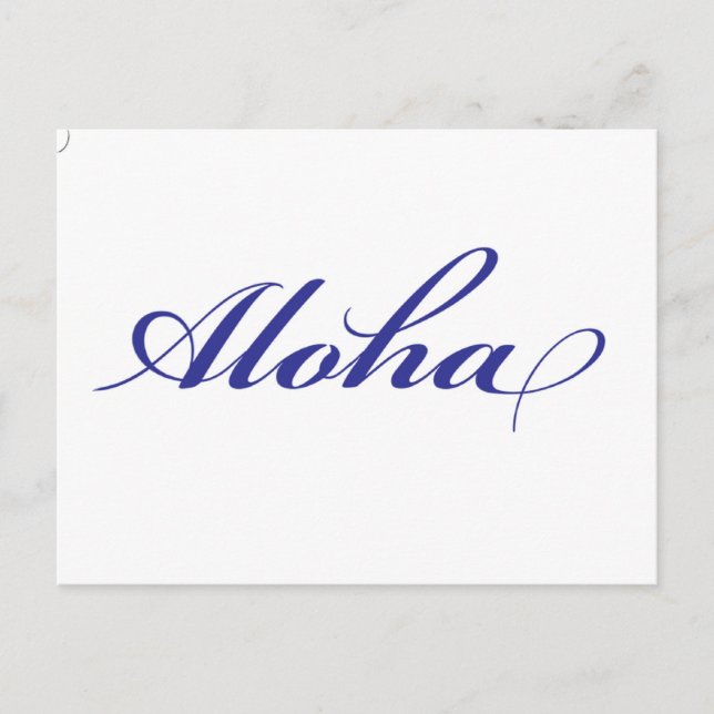 Aloha Hawaii Postcard (Front)