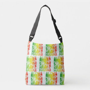Aloha Hawaii Retro Summer Floral Crossbody Bag