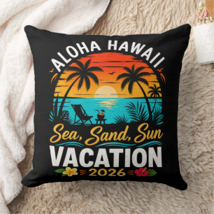 Aloha Hawaii Sea Sand Sun 2026 Cushion