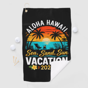 Aloha Hawaii Sea Sand Sun 2026 Golf Towel