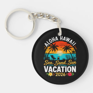 Aloha Hawaii Sea Sand Sun 2026 Key Ring