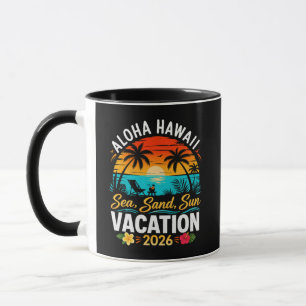 Aloha Hawaii Sea Sand Sun 2026 Mug