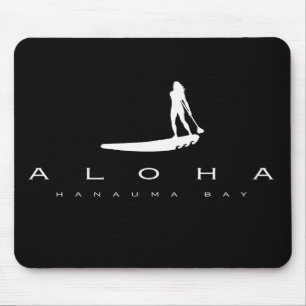 Aloha Hawaii Stand Up Paddling Mouse Pad
