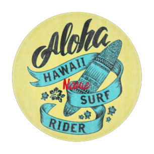 Aloha Hawaii Surf Rider Thunder_Cove  Cutting Board