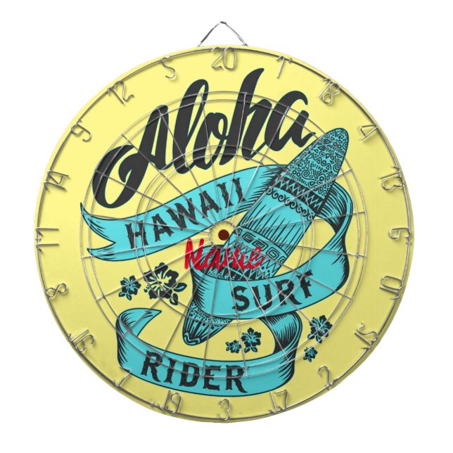 Aloha Hawaii Surf Rider Thunder_Cove  Dartboard (Front)