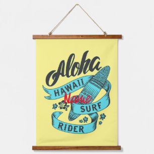 Aloha Hawaii Surf Rider Thunder_Cove  Hanging Tapestry