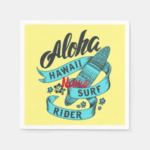Aloha Hawaii Surf Rider Thunder_Cove Napkin
