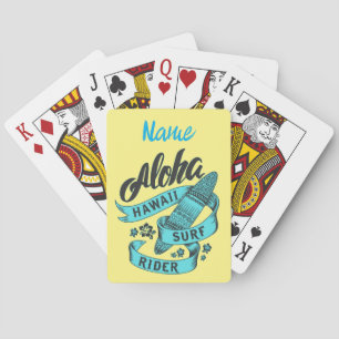 Aloha Hawaii Surf Rider Thunder_Cove Playing Cards