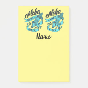 Aloha Hawaii Surf Rider Thunder_Cove Post-it Notes