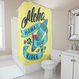 Aloha Hawaii Surf Rider Thunder_Cove Shower Curtain