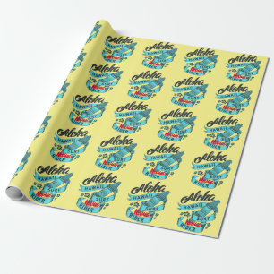 Aloha Hawaii Surf Rider Thunder_Cove Wrapping Paper