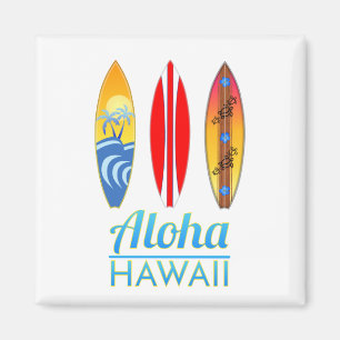 Aloha Hawaii Surfboards Magnet