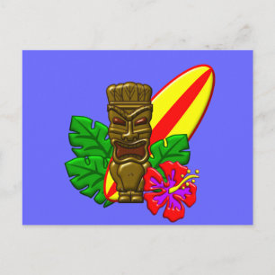 Aloha Hawaii Surfer Postcard