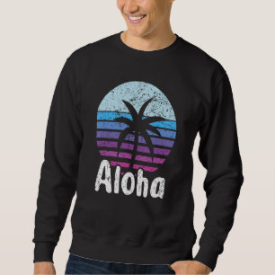 Aloha Hawaii Surfing Retro Sunset 16 Sweatshirt