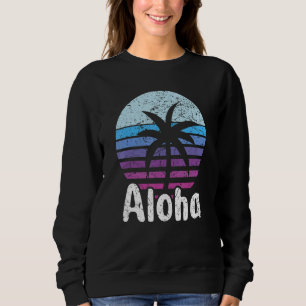 Aloha Hawaii Surfing Retro Sunset 16 Sweatshirt