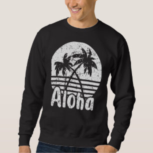 Aloha Hawaii Surfing Retro Sunset 36 Sweatshirt