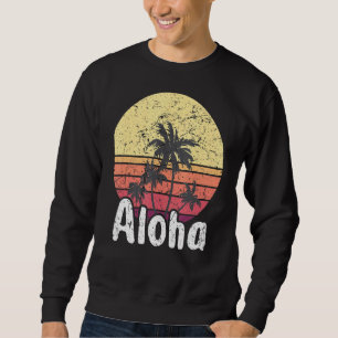 Aloha Hawaii Surfing Retro Sunset 52 Sweatshirt